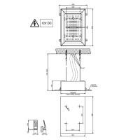 Gessi Afilo накладная панель 300x500 для системы 57409/57411, цвет блестящая сталь - Gidratop.ru изображение