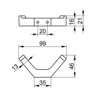 Крючок двойной Keuco Edition 11 11115050000, цвет никель шлифованный - Gidratop.ru изображение