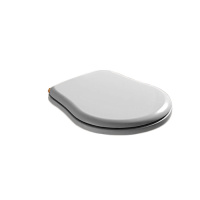 Сиденье для унитаза, микролифт, цвет: белый/золото - Gidratop.ru изображение