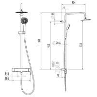 Душевая система Villeroy&Boch Embrace TVS1082000461, хром - Gidratop.ru изображение