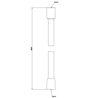 Gessi Ingranaggio шланг Darkflex, длина 1,50 м, цвет: Black XL - Gidratop.ru изображение