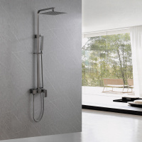 Душевая стойка ABBER Daheim AF8220NGL без излива, никель - Gidratop.ru изображение