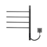 Полотенцесушитель электрический Vincea VTD-1S1CGE 43x60, графит, таймер - Gidratop.ru изображение