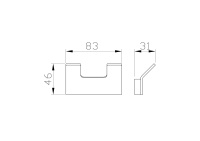 Двойной крючок для ванной WONZON & WOGHAND LOTTE, Темный графит (WW-8325-BGM) - Gidratop.ru изображение