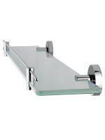 Стеклянная полка для ванной WONZON & WOGHAND EASY, Хром (WW-8127) - Gidratop.ru изображение