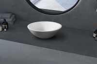 Раковина накладная ABBER Stein AS2608 белая матовая - Gidratop.ru изображение