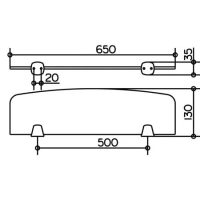 Полочка без держателей Keuco City.2 02710009600 65x12.5x0.6 см из хрустального стекла - Gidratop.ru изображение