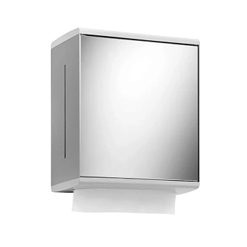 Диспенсер бумажных полотенец Keuco Collection Moll 12785010100, 28.5 см, алюминий серебристый анодированный/белый