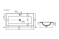 Раковина накладная мебельная CERAMICANOVA Grace прямоугольная 910x457x137 с отверстием под смеситель цвет белый CN7019 - Gidratop.ru изображение
