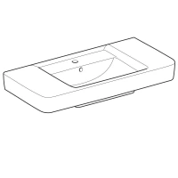 Раковина Geberit Renova 122100000 Plan, 100 х 48 см, белая - Gidratop.ru изображение