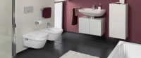 Подвесной безободковый унитаз Villeroy&Boch Omnia Architectura 5684 HR01 в комплекте с сиденьем Soft Close - Gidratop.ru изображение
