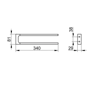 Полотенцедержатель Keuco Edition 11 11119050000, 34 см, цвет никель шлифованный - Gidratop.ru изображение