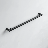 Полотенцедержатель Keuco Reva 12801370800, 80 см, цвет черный матовый - Gidratop.ru изображение