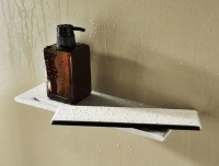 Полка для душа Keuco Edition 400 11559170000 со скребком, 38.2 см, хром - Gidratop.ru изображение