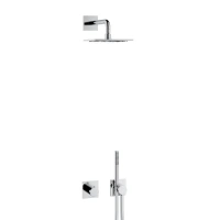 Душевая система Keuco Ixmo 59602010002, термостатическая, на 2 потребителя, цвет хром - Gidratop.ru изображение