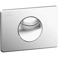 Клавиша двойная смывная Villeroy&Boch 9224 8569, хром матовый - Gidratop.ru изображение