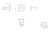 Настенный держатель WONZON & WOGHAND, Хром (WW-994216-CR) - Gidratop.ru изображение