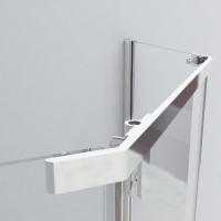 Душевой уголок Stresa VSP-1S900CL, 900*900, хром, стекло прозрачное - Gidratop.ru изображение