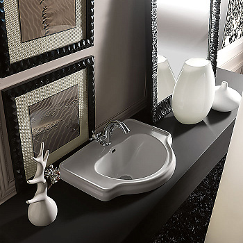 Раковина 62х45.5 см, 1 отв., цвет: белый