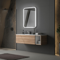 Зеркало ABBER See AG6105S с подсветкой, сенсорный выключатель, диммер - Gidratop.ru изображение