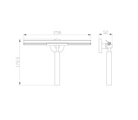 Водосгон для стёкол WONZON & WOGHAND POLO, Хром (WW-8123) - Gidratop.ru изображение