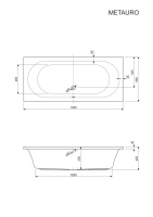 Акриловая ванна CEZARES METAURO-180-80-41-W37 - Gidratop.ru изображение