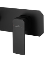 Смеситель для раковины встраиваемый WONZON & WOGHAND DIAMOND, Черный матовый (WW-88869011-MB) - Gidratop.ru изображение