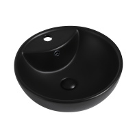 Раковина накладная ABBER Bequem AC2101MB черная матовая - Gidratop.ru изображение