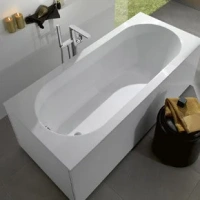 Квариловая ванна Villeroy&Boch Oberon 170 x 75 см, цвет белый alpin, UBQ170OBE2V-01 - Gidratop.ru изображение