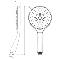 GESSI Origini/Все серии Ручная лейка с 3мя режима, цвет:  Brushed Brass PVD - Gidratop.ru изображение