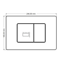 Кнопка смыва сенсорная ABBER AC0122SMW белая матовая - Gidratop.ru изображение