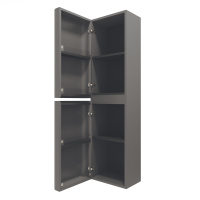 Шкаф Caprise VSC-4CA150MG-L подвесной, левый, 1500*404*350, серый матовый - Gidratop.ru изображение