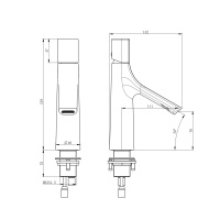 Смеситель для раковины WONZON & WOGHAND The ONE, Темный графит (WW-H010-BGG) - Gidratop.ru изображение