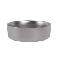 Раковина накладная ABBER Bequem AC2108MS серебро матовое - Gidratop.ru изображение