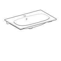 Раковина Geberit Acanto 500.641.01.2, 75 х 48 см, белая - Gidratop.ru изображение