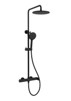 Душевая стойка Rondo VSFS-1R0MB без излива, черный матовый - Gidratop.ru изображение