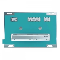 Клавиша Geberit Sigma Type 50 115.788.00.2, двойной смыв, цинковое литье, без панели - Gidratop.ru изображение