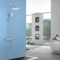 Душевая стойка ABBER Emotion AF8816 с изливом, хром - Gidratop.ru изображение