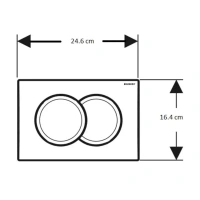 Инсталляция Geberit Duofix Delta для унитаза крепежом и с кнопкой Delta 21 хром, 458.149.21.1 - Gidratop.ru изображение