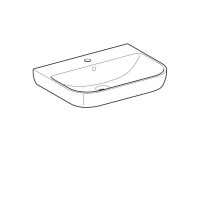 Раковина Geberit Smyle 500.230.01.1, 65 х 48 см, белая - Gidratop.ru изображение