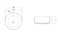 Раковина накладная ABBER Bequem AC2108MLG светло-серая матовая - Gidratop.ru изображение