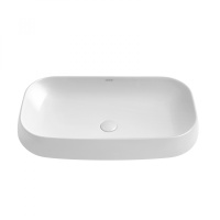 Раковина накладная ABBER Rechteck AC2210 белая - Gidratop.ru изображение