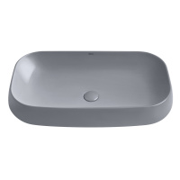 Раковина накладная ABBER Rechteck AC2210MG серая матовая - Gidratop.ru изображение