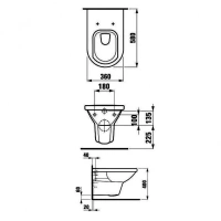 Подвесной унитаз Laufen Living, белый, 8204300000001 (уценка: нет крышки) - Gidratop.ru изображение