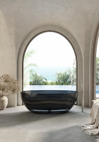 Прозрачная ванна ABBER Kristall AT9701Onyx черная - Gidratop.ru изображение