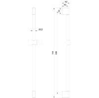 Душевая штанга WONZON & WOGHAND, Белый матовый (WW-SL03-MW) - Gidratop.ru изображение