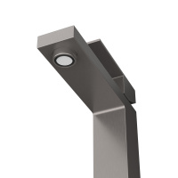 SLIDER-LS-GM Смеситель для раковины однорычажный с донным клапаном, оружейная сталь - Gidratop.ru изображение