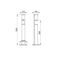 Диспенсер мыльной пены Keuco Plan 14956173137, напольный, сенсорный, питание от батареек, алюминий серебристый анодированный/черно-серый - Gidratop.ru изображение