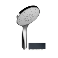 Душевая лейка Keuco Edition 400 51580130300, 13 см, 3 режима, цвет хром черный шлифованный - Gidratop.ru изображение