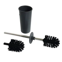 Туалетный гарнитур (ершик) Keuco Collection Moll 12764 010101, хром/антрацит - Gidratop.ru изображение